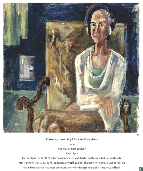 Portret van mevr. M.J.F.P. de Wolf-Nicolaers